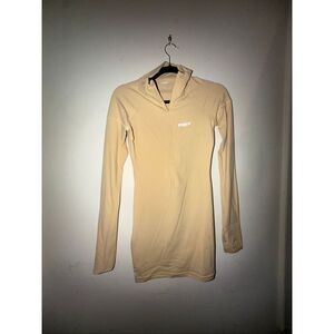 Prix tan mini dress long sleeve size Small